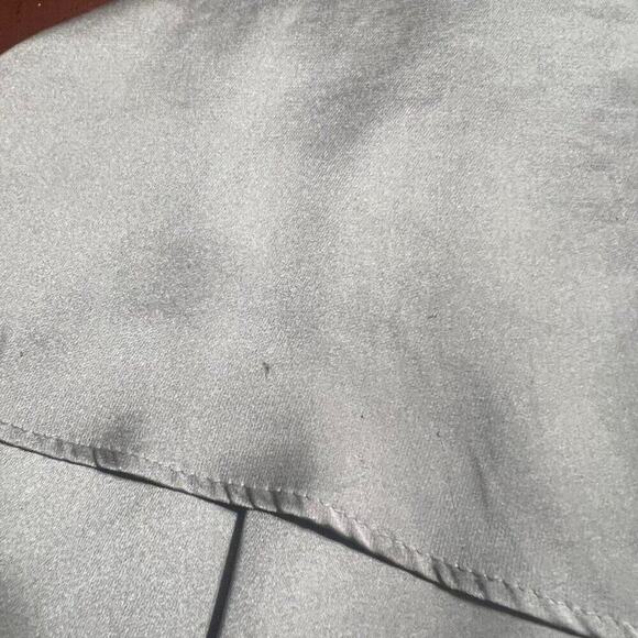 Fashion Bug Silver Grey 1X Layered Ruffly Sleeveless Women's Blouse Feminine - Picture 10 of 16